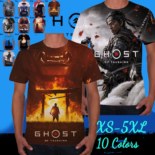 Fashion 3D Printed Ghost of Tsushima T 