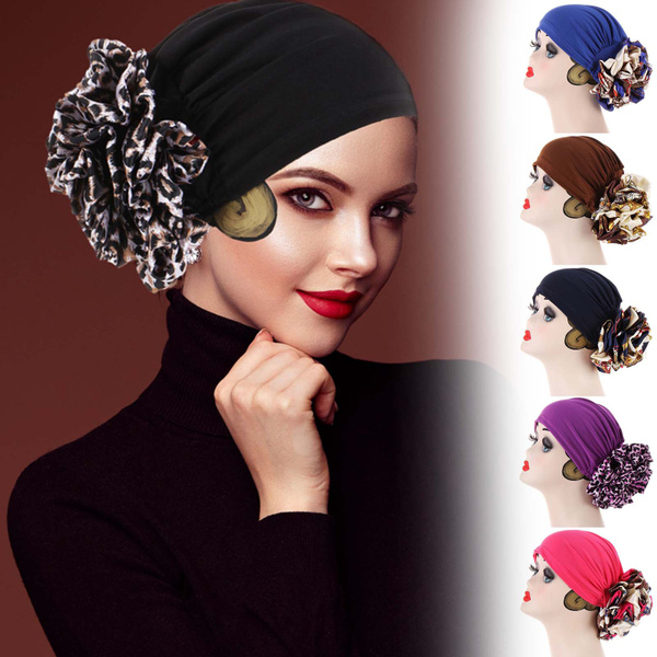 New Arrival Women Big Flower Hijab 