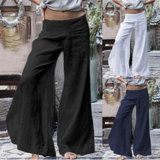Women Pants, Summer, trousers, wideleg