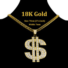 golden, hiphopaccessorie, Diamond Necklace, gold