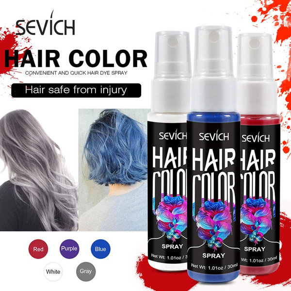 Sevich 8 Colors 30ml Hair Dye Spray Disposable Hair Quick Spray