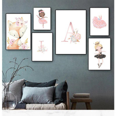 Decorative, art print, Ballet, Flowers