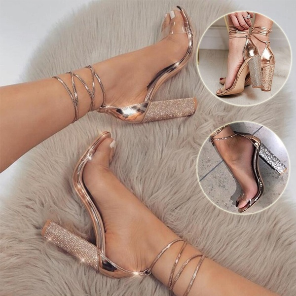 Buy Cross Border High Heel Silver Shining Sandals S-162S | Look Stylish |  BusinessArcade.com