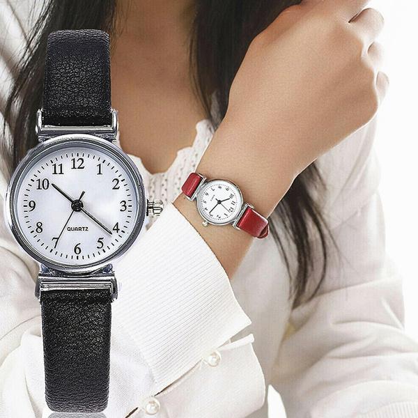 Designer leather strap discount watches