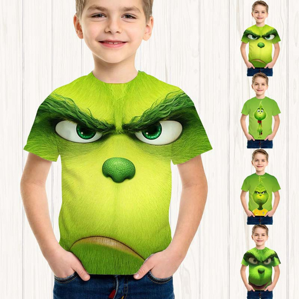 Kids Fashion 3D Print How the Grinch 