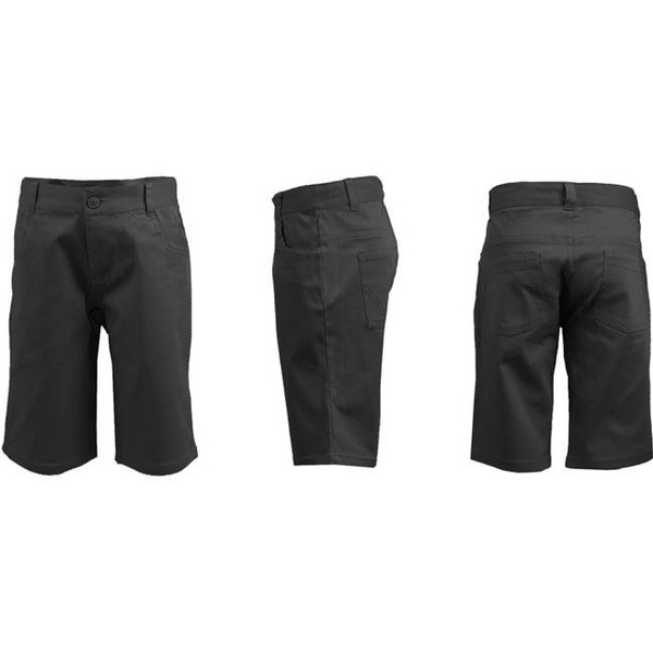 Juniors Plus Size Black Bermuda Shorts 