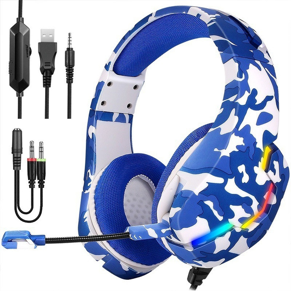 Professional Led Light Gamer Headset for Computer PS4 PS5 Fifa 21