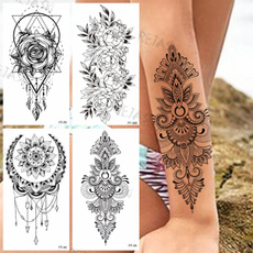tattoo, Flowers, temporarytattoosmandala, Lace