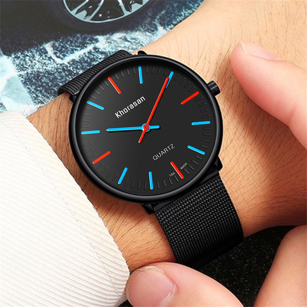 Slim best sale hand watch