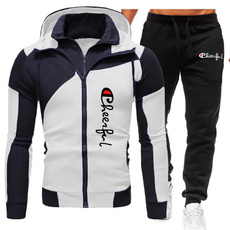 Fashion, track suit, zipper hoodie, Casual