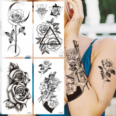tattoo, Flowers, art, Rose