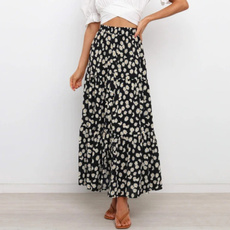 wordskirt, long skirt, Fashion, high waist