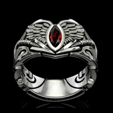Sterling, Fashion, 925 silver rings, Demon
