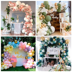 Shower, balloonarchgreengold, Garland, balloonarchkit