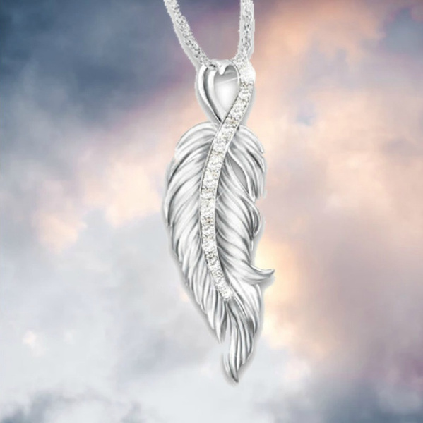 bradford exchange feather necklace