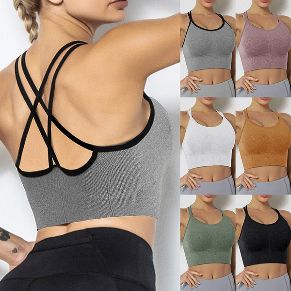 Seamless Apparelseamless Sports Bra For Women - Push Up Gym Top