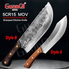 Steel, forgedhandmadeknife, kitchenbutcherknife, cleaverchefknife