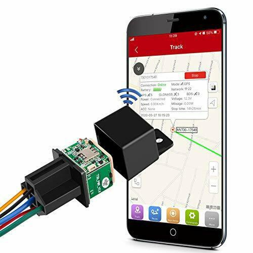 Mini GPS Relay GPS Tracker Car MV720 990V Cut Off Fuel Vehicle Tracker Vibrate Overspeed Alert