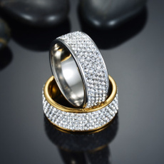 Steel, DIAMOND, Stainless Steel, wedding ring