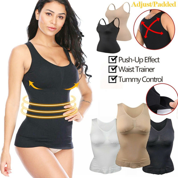 Women Cami Shaper with Built in Bra Tummy Control Camisole