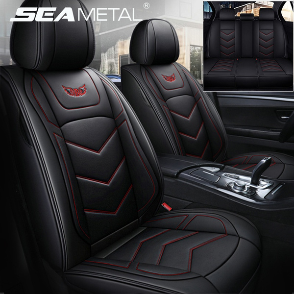 Auto Seat Cover Universal Leather Auto Front Seat Rear Seat Luxury Seat