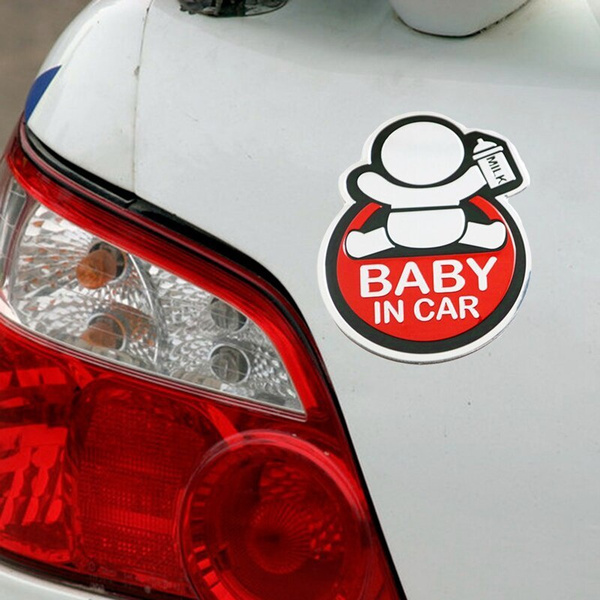 Baby In Car sticker Car Auto Window Sticker Style 3D Reflective Safety ...