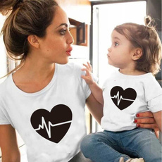 matchingfamilyshirt, Heart, motherdaughter, familymatchingoutfit