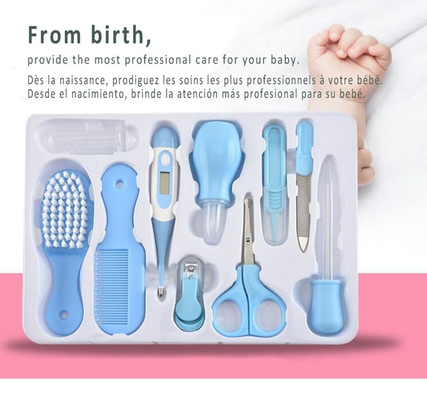 8 6 Pcs Set Baby Newborn Health Care Kit Child Care Baby Hygiene Kit Grooming Set Thermometer Trimmer Scissors For Newborns Baby Mama