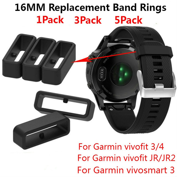 nok dyr Landmand 16mm silicone rubber loop for Garmin vivofit 3 /4 /JR2 /vivosmart 3 smart  watch band keeper replacement ring for honor B3/B4 band | Wish