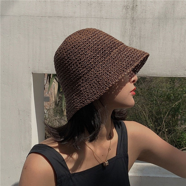 woven bucket hat