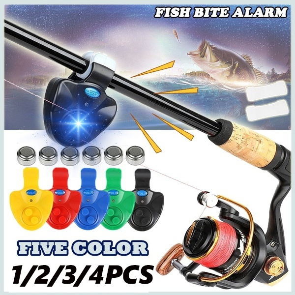 Colorful 1/2/3/4 PCS Mini Electronic Fish Bite Sound Alarm LED