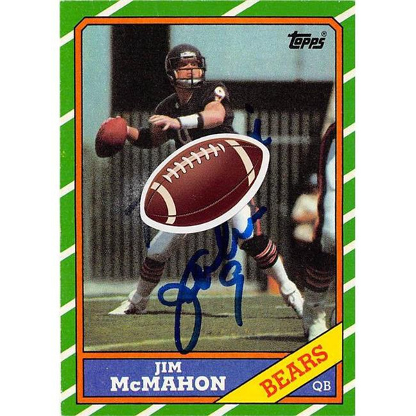 Autograph Warehouse 598316 Jim Mcmahon Autographed Football Card