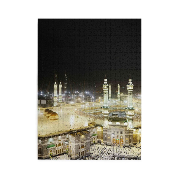 Fashion Unique Makkah Kaaba Hajj Muslim Mosque Picture puzzle For