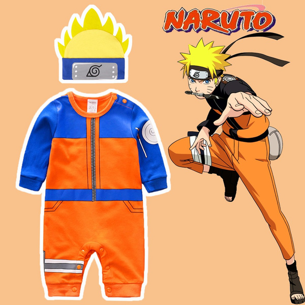 Baby Boy Naruto Costume Jumpsuit Funny Cute Baby Jumpsuit With Hat 0 18M