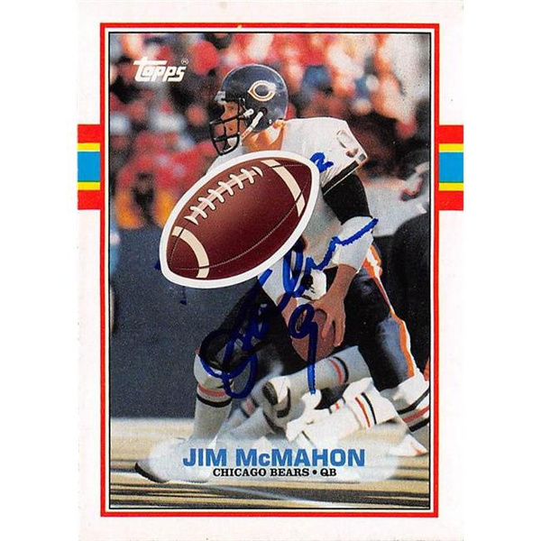 Autograph Warehouse 598317 Jim Mcmahon Autographed Football Card
