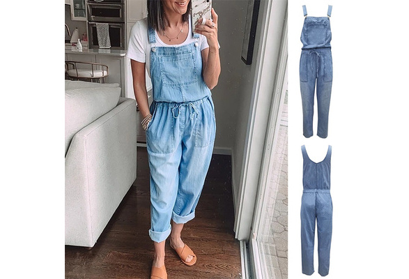 Foss - Skinny Denim Dungarees for Women