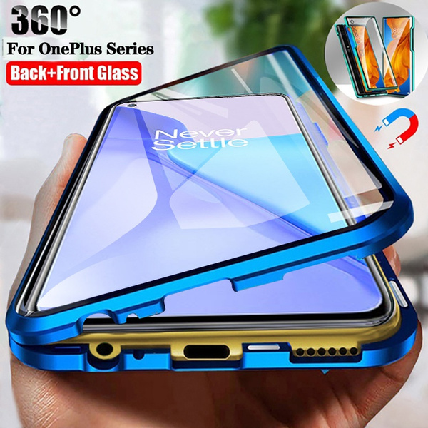 double sided magnetic glass case for oneplus nord