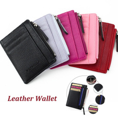 leather wallet, zipperpurse, Mini, leather