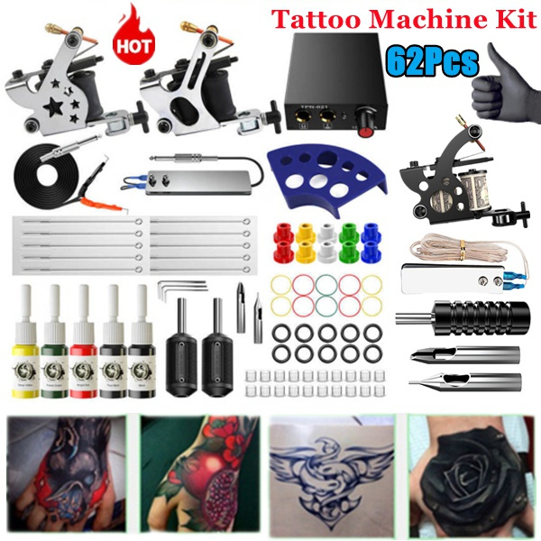 Tattoo Kit Complete Set Tattoo Machines Gun Comprehensive Professional  Liner And Shader Tattoo Machine Set for Tattoo Artists Beginner