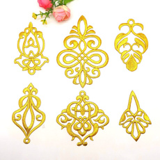irononapplique, Jewelry, gold, goldembroiderylace
