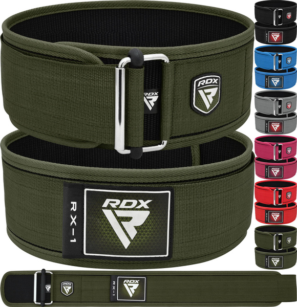 RDX LEATHER WEIGHT LIFTING GYM BELT 4