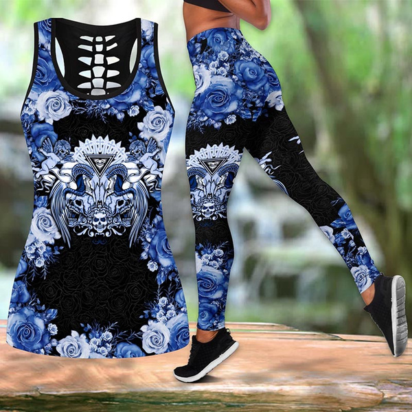 Casual Sport Yoga Suit Stretch Leggings 