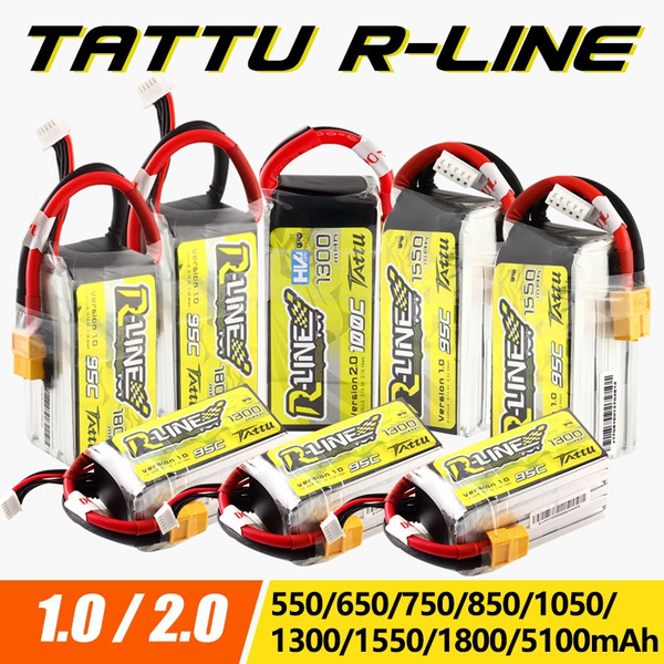 🔥Gens Ace Tattu R-Line 1.0 2.0 LiPo Rechargeable Battery 550/650