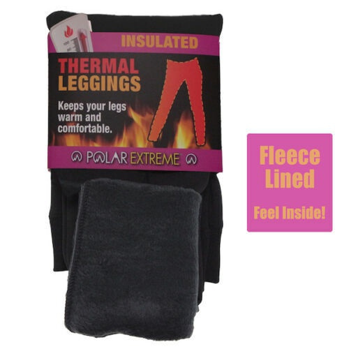 Black sherpa legging for women