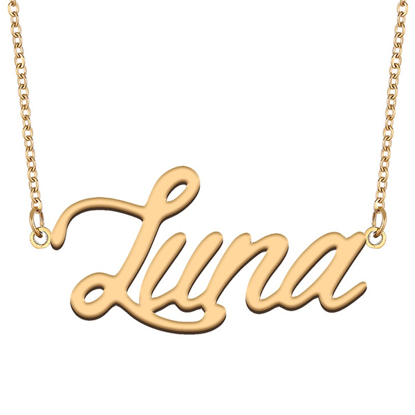 Luna Name Necklace Jewelry Gift for 