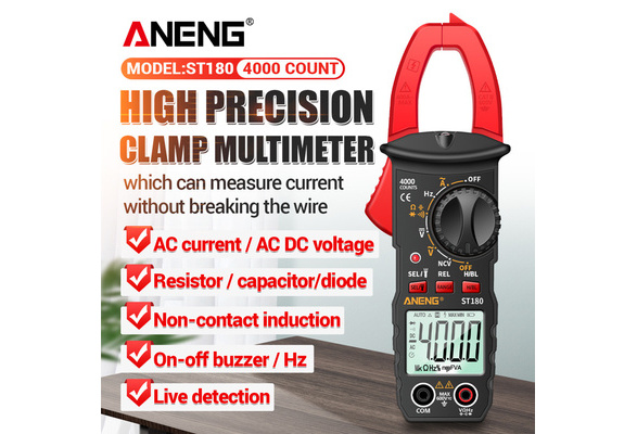 ANENG ST181 Digital Clamp Multimeter 4000 Counts Voltmeter Current Meter 