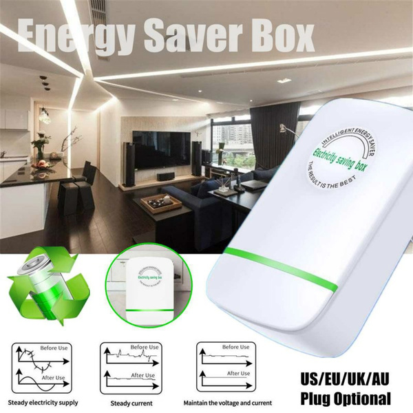 2021New Power Energy Electricity Saving Box Socket Power Factor Saver  Device Household Electric Saver 90V-250V US/EU/UK/AU Adapter