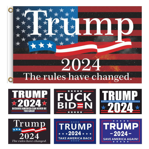 Trump 2024-Rules Have Changed Flag Colorfast Uv Resistant Durable ...