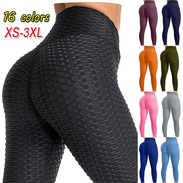 Women Leggings Anti-Cellulite Push Up High Waisted Yoga Pants Compression  Gym