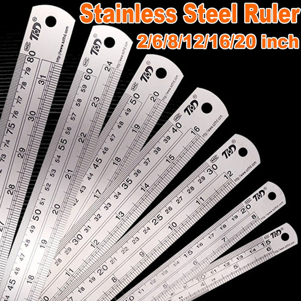 Metric Imperial Rulers. Scale for a Ruler in Inches and